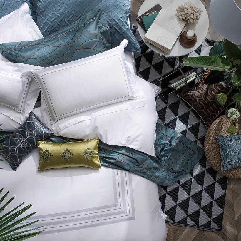 【家居】恐龙  全棉简约纯色四件套  格物条 床上用品  RTY 0706