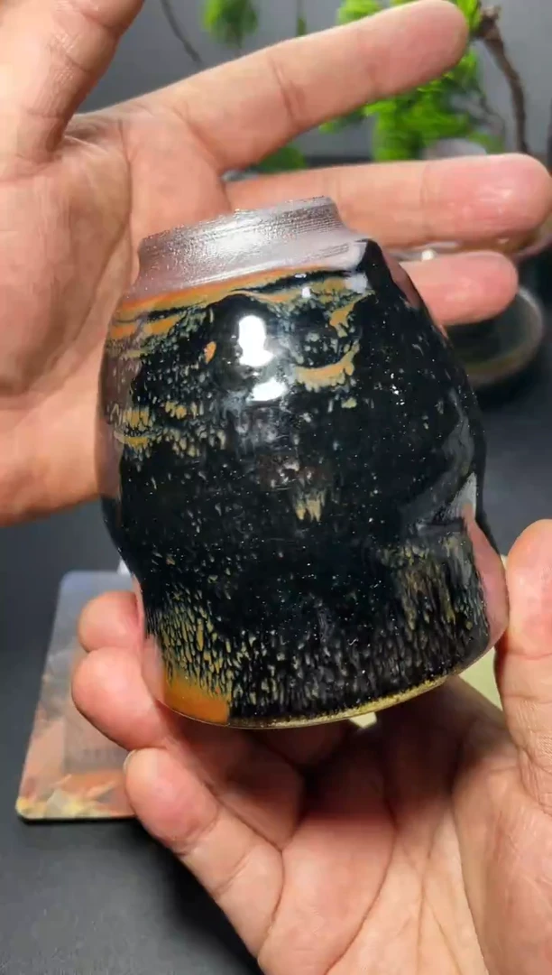 茶盏234  叶紫建盏