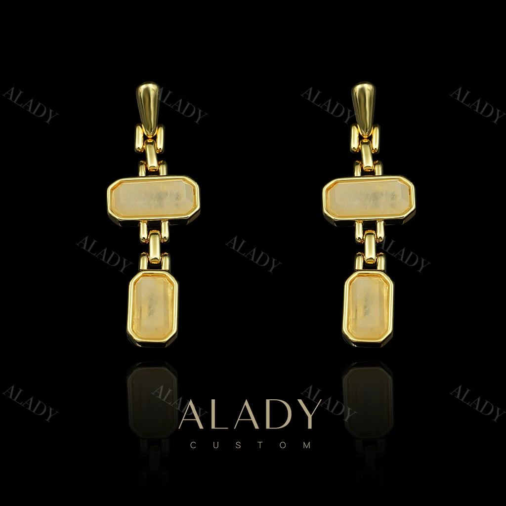 合金合成锆石耳饰 春澈温柔充满力量时尚耳钉