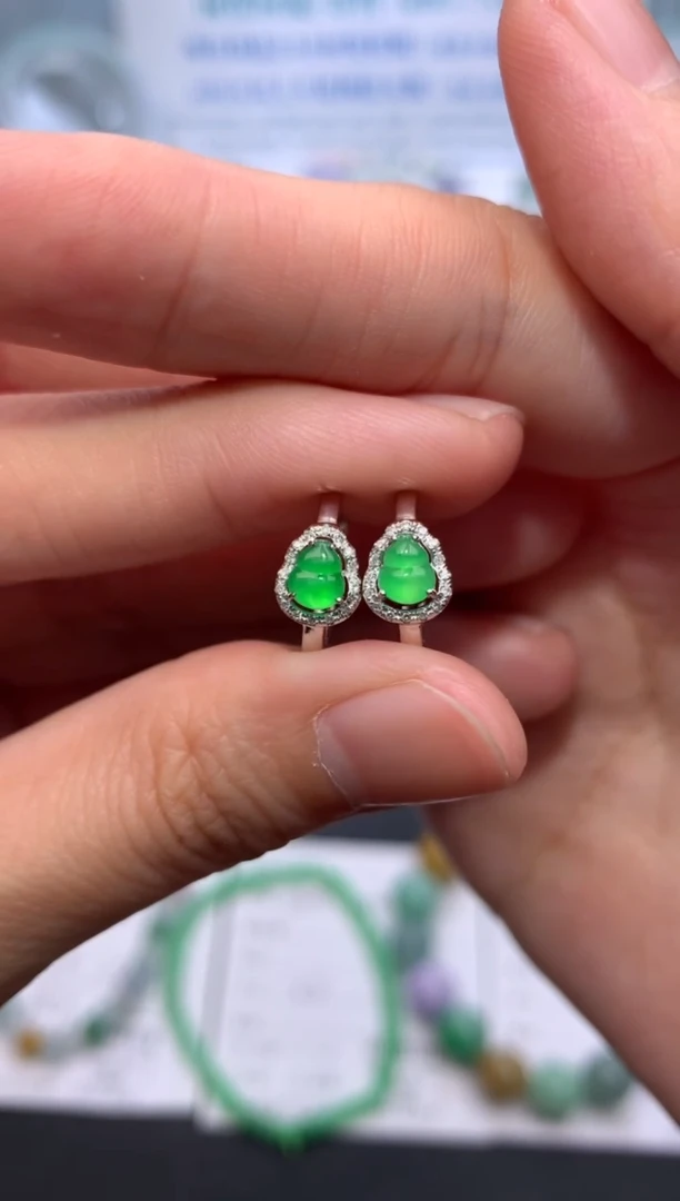 【闪购商品】定制翡翠18K金镶嵌模式推广期24小时鉴赏期