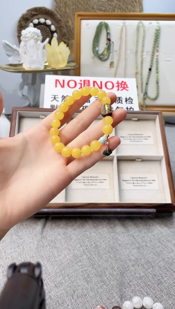 水晶手串未镶嵌嘢米拉单圈