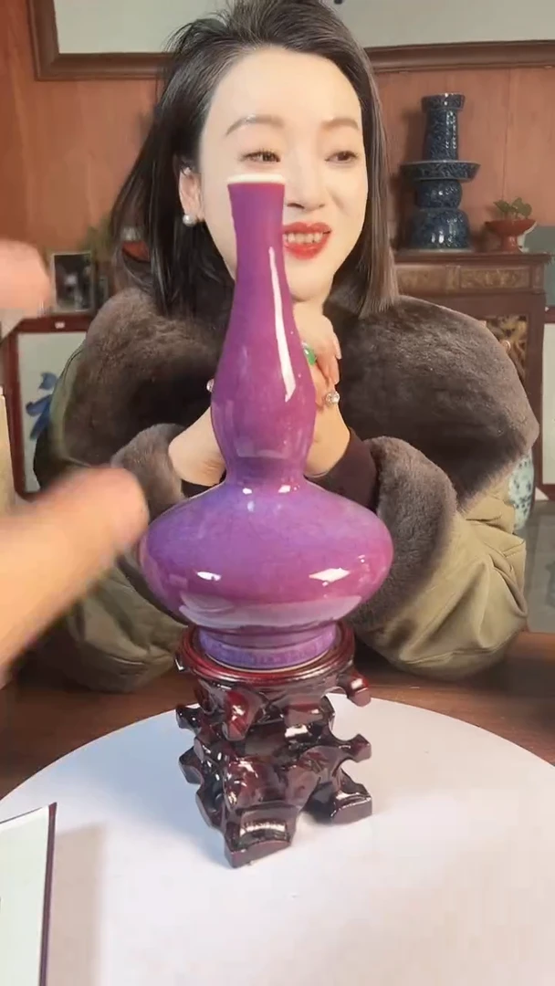摆件陶景德镇陶瓷青花摆件17