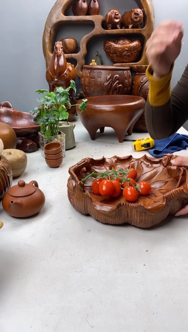 香樟木88和谐果盆/