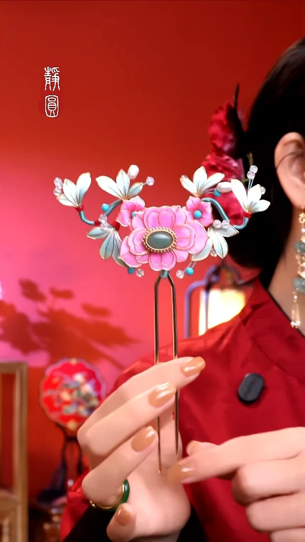 织绣非遗纯手工【多宝发簪】