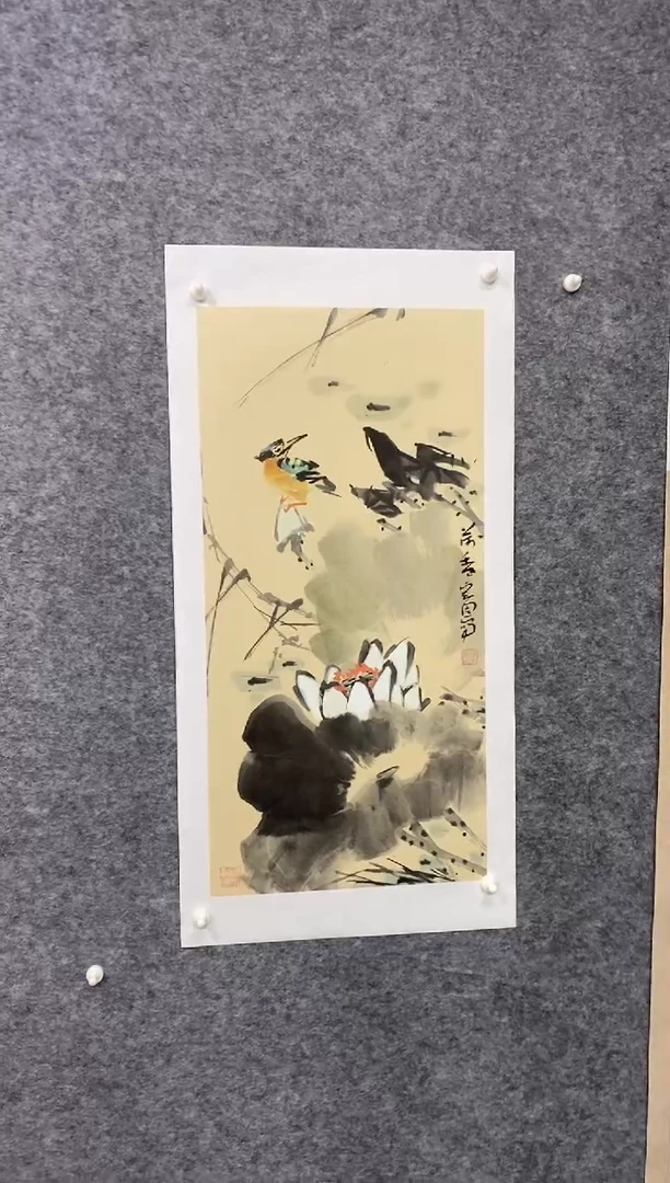 国画尚定固国画作品