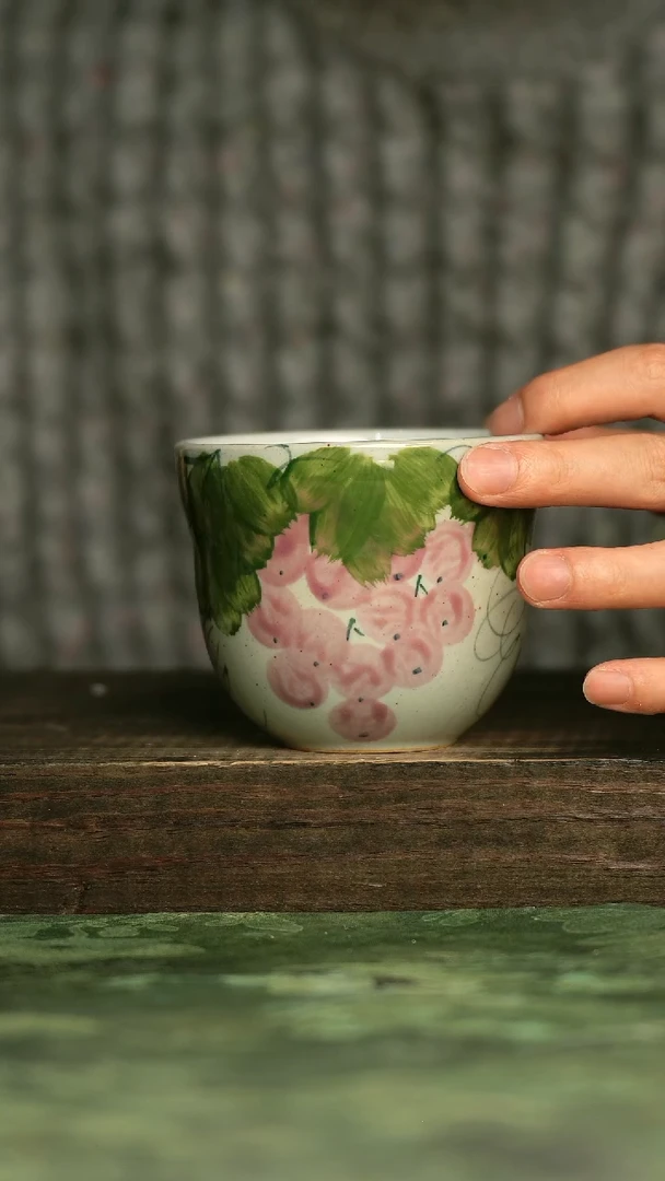 青诗集手工手绘瓷器