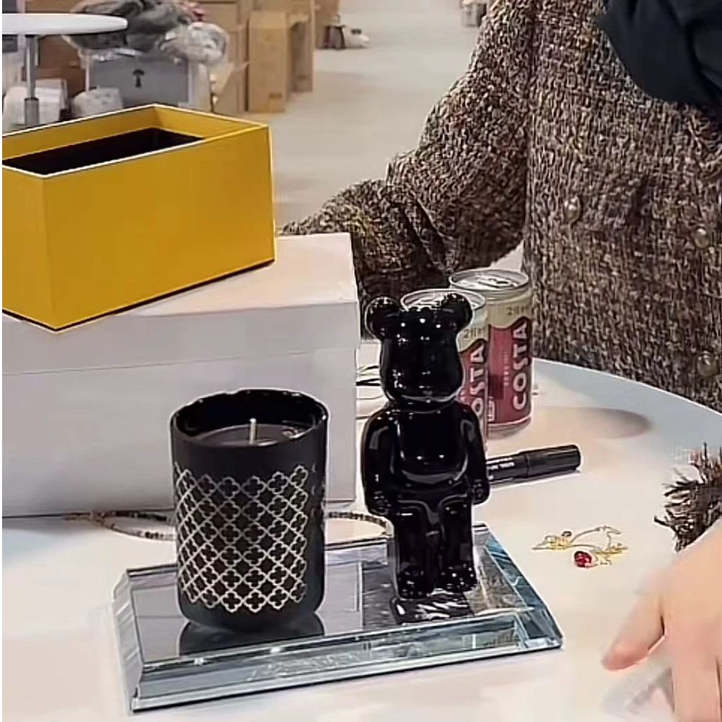 【180g】摩瑟DP【DF黑金香薰】HAZC花瓶花器玻璃花盆4