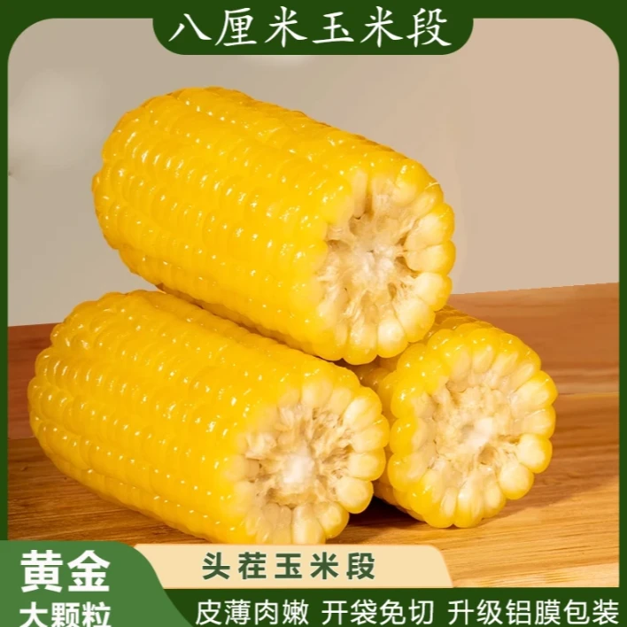 头茬黄金八厘米玉米段东北玉米黄糯玉米独立真空包装早餐苞米玉米
