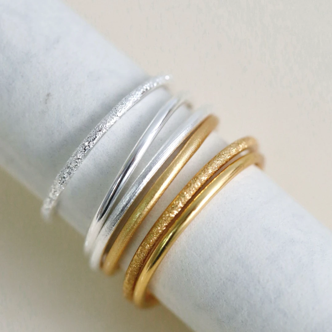 足银戒指 足银999百搭时尚简约素圈戒指