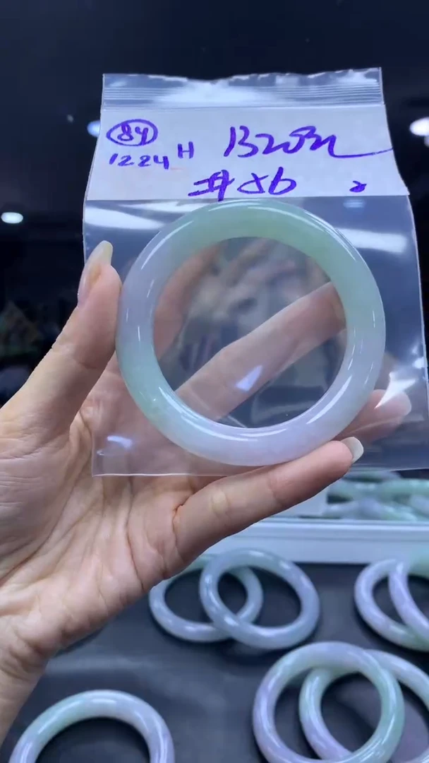 未镶嵌定制翡翠84手镯56纹+1320元+拍一发一