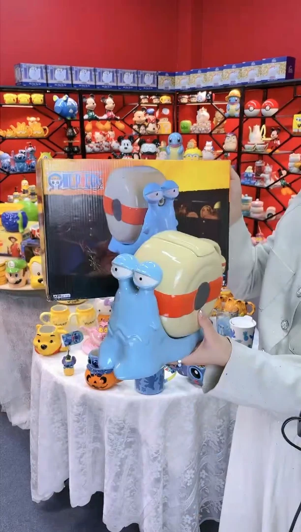 【闪购商品】.@@海贼王电话虫水壶（原盒）