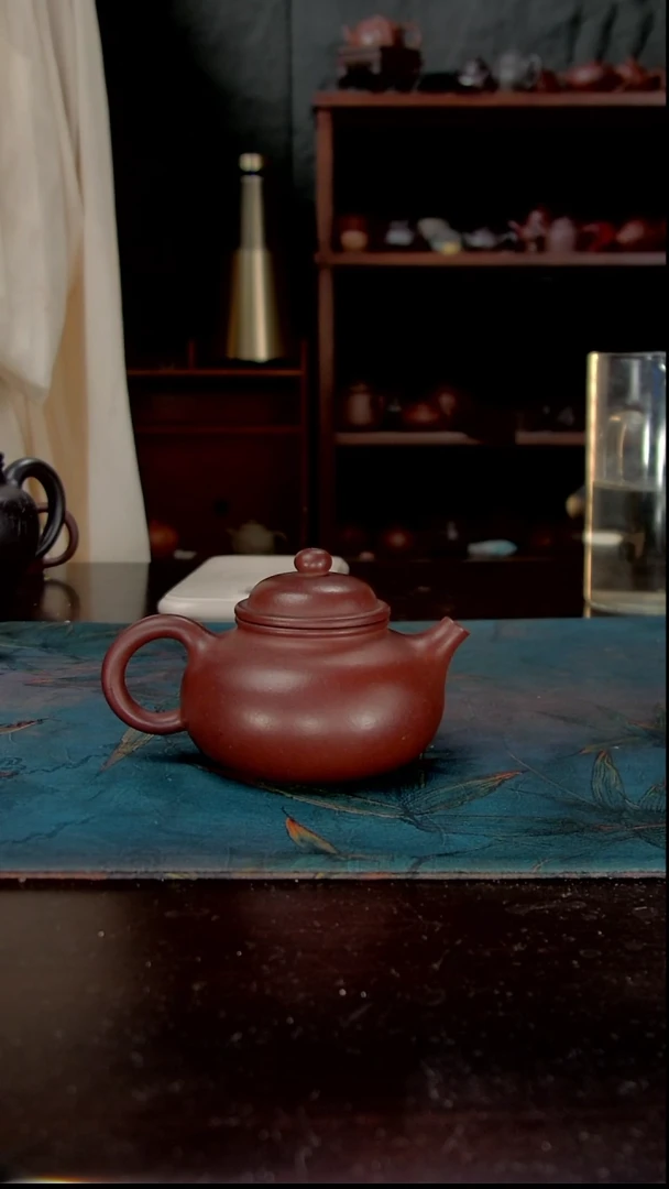 茶壶紫砂黄龙山三号坡龙血砂全手工体验款