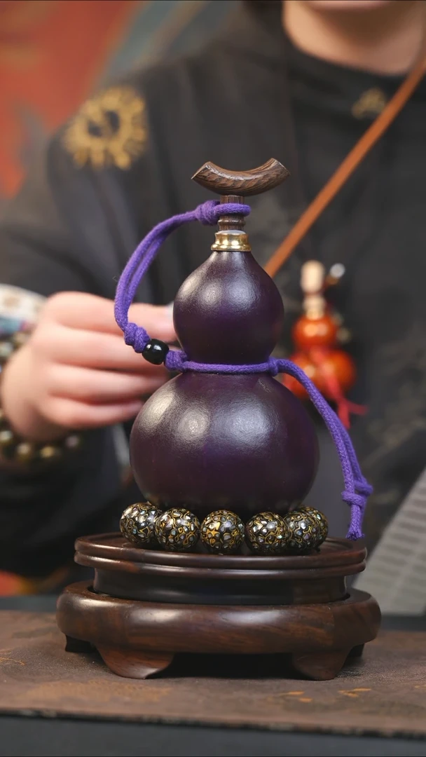 【闪购商品】YU153大漆酒葫芦不包手串及旋转底座