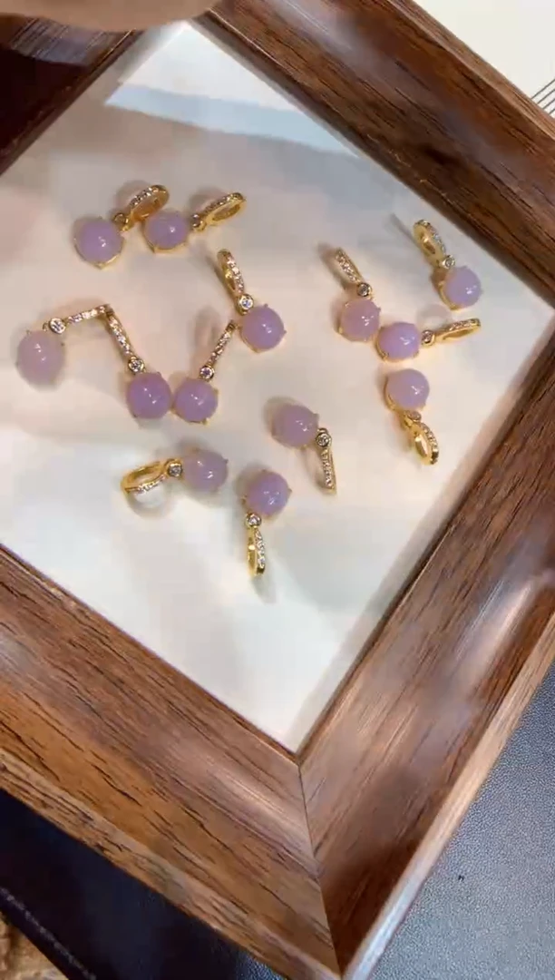 颈饰银S925镶嵌翡翠蛋面 多样性发一件