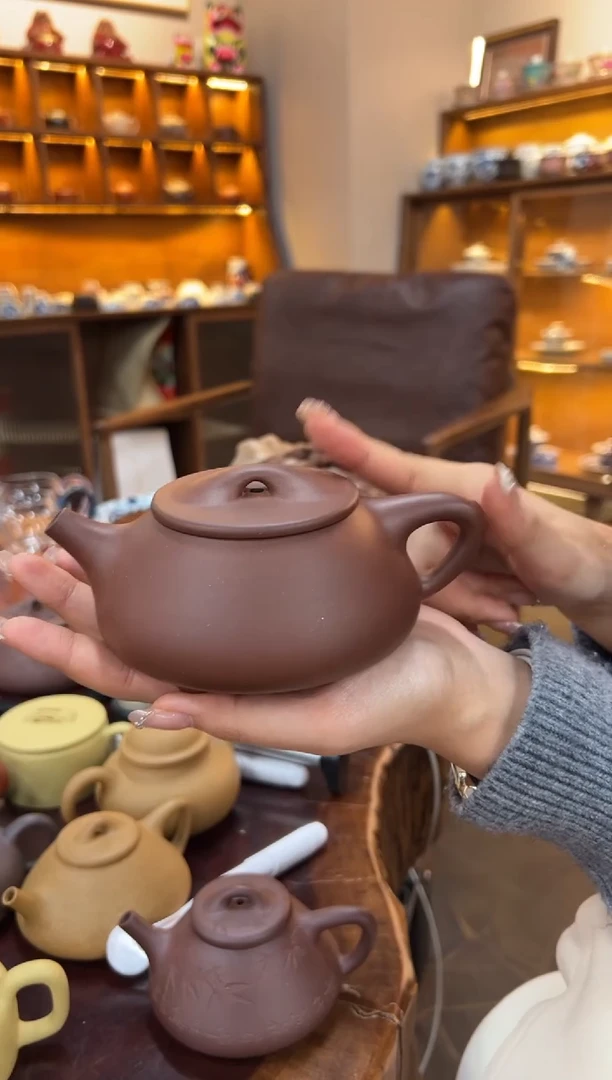 【闪购商品】紫砂茶壶【头哥手工壶】景舟石瓢底槽清