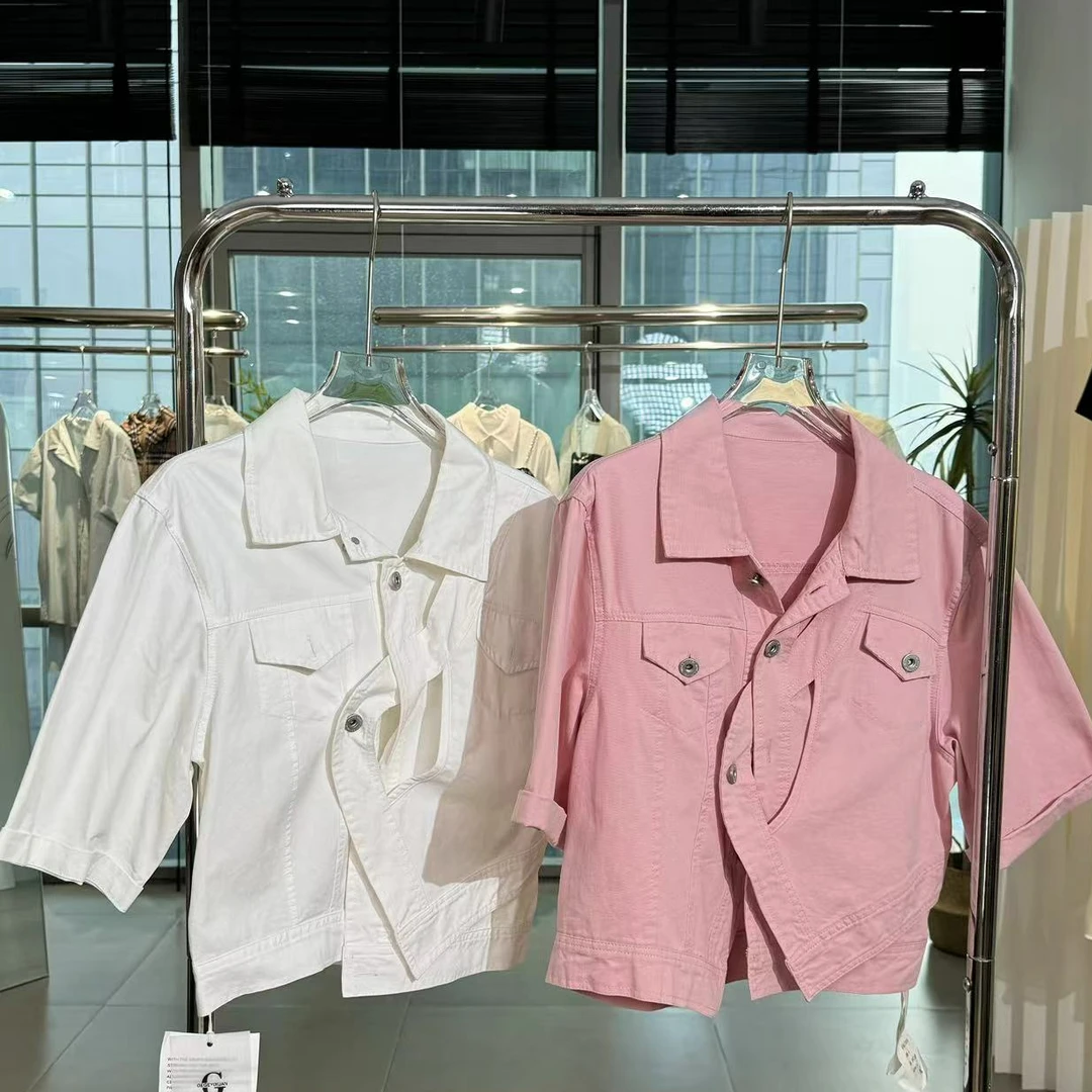 【向大姐】2025夏季短款设计感外套显瘦时尚百搭宽松夏季小众薄款