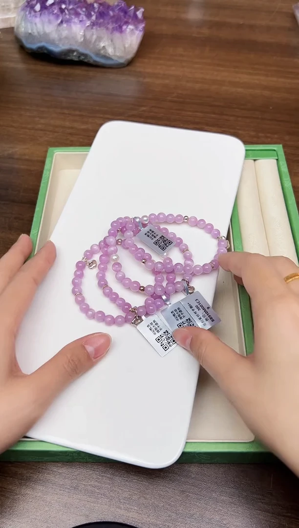 未镶嵌锂辉石手链悦2999 约6mm 多样性发一件