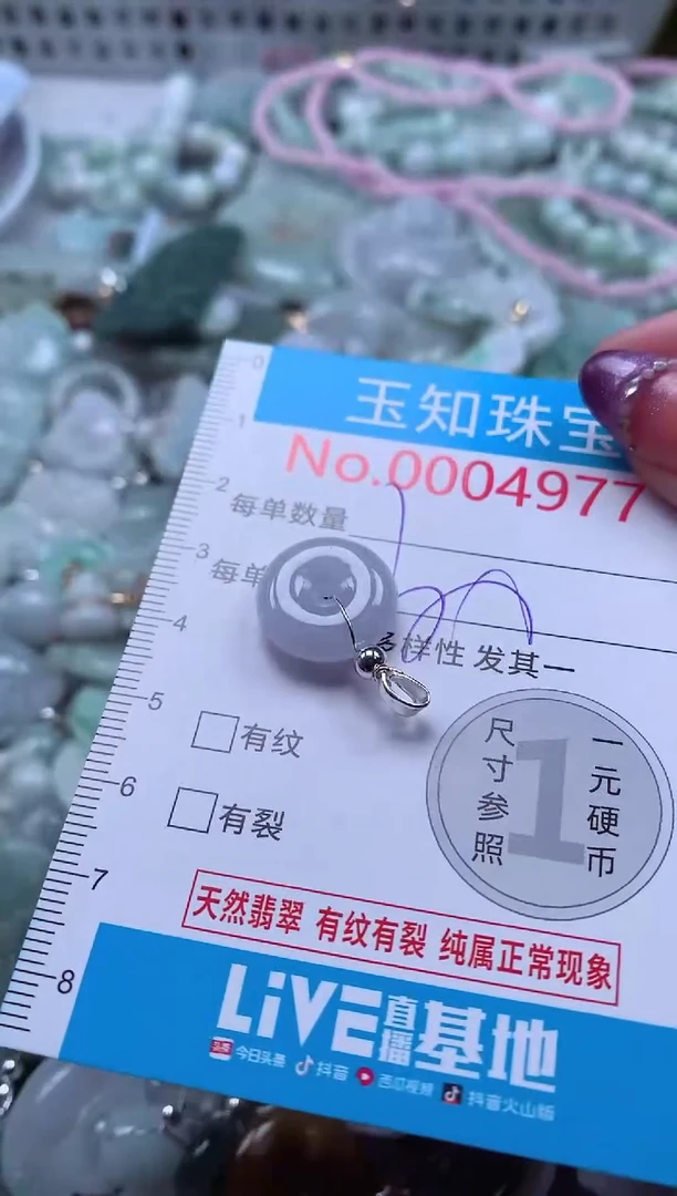 翡翠未镶嵌吊坠(不含链)4977