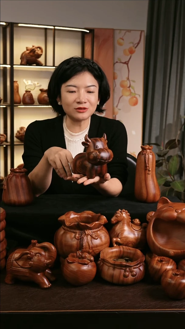 木MB079-1萌牛摆件