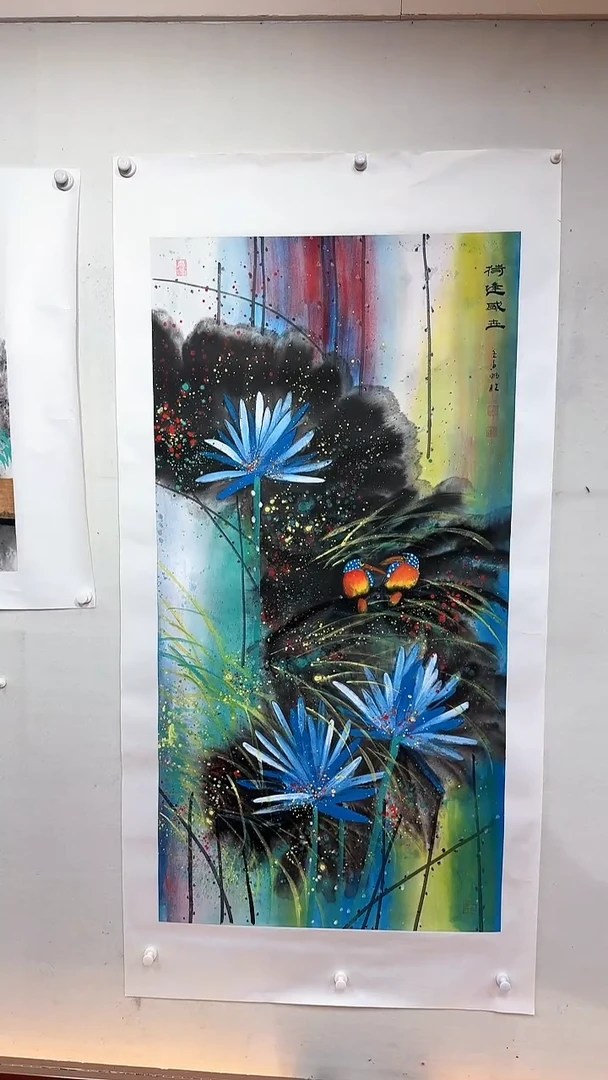 【闪购商品】国画荷逢盛世/4尺托底/雷畅胜