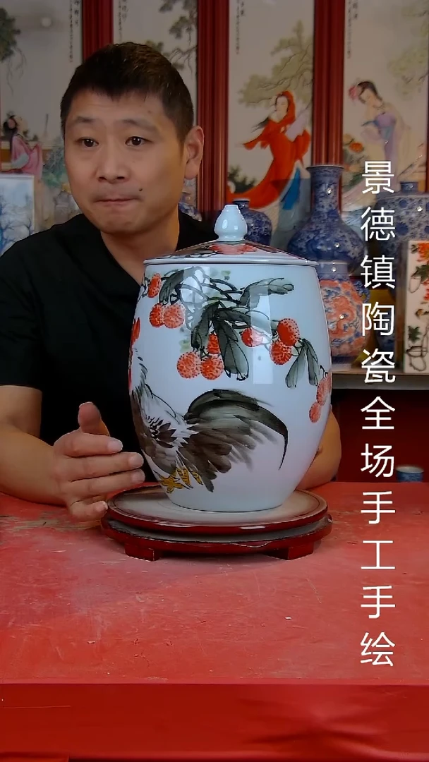 摆件景德镇陶瓷 全场手工手绘