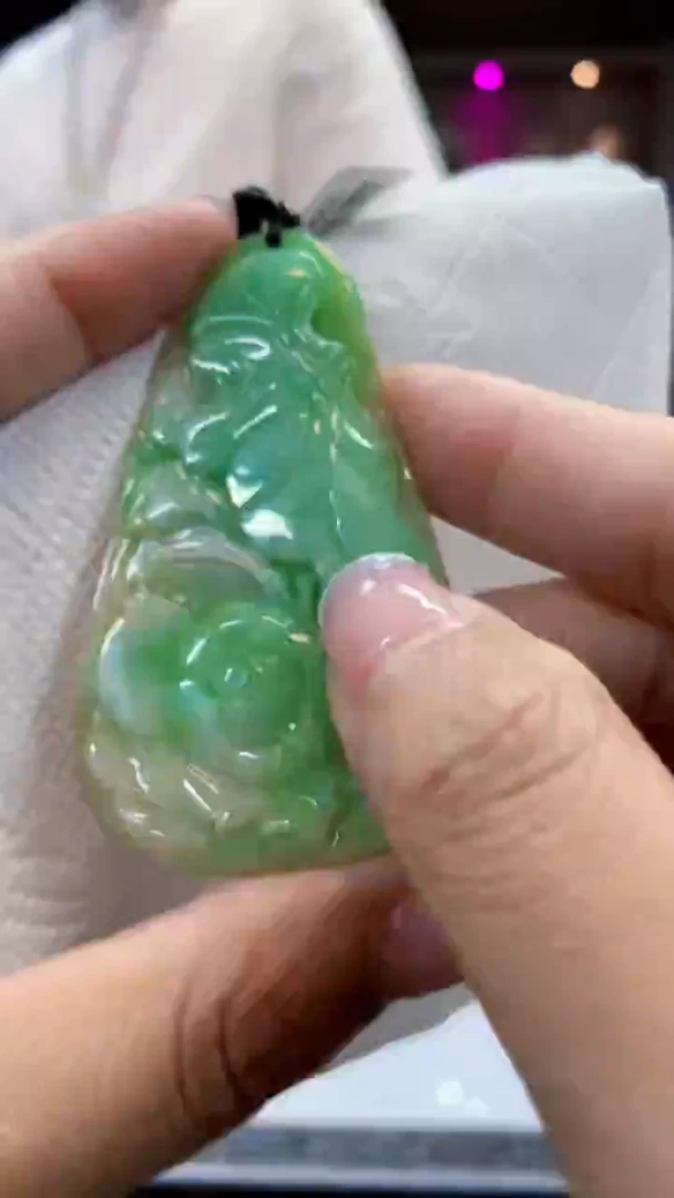 定制翡翠未镶嵌1015jj-毛货挂件42