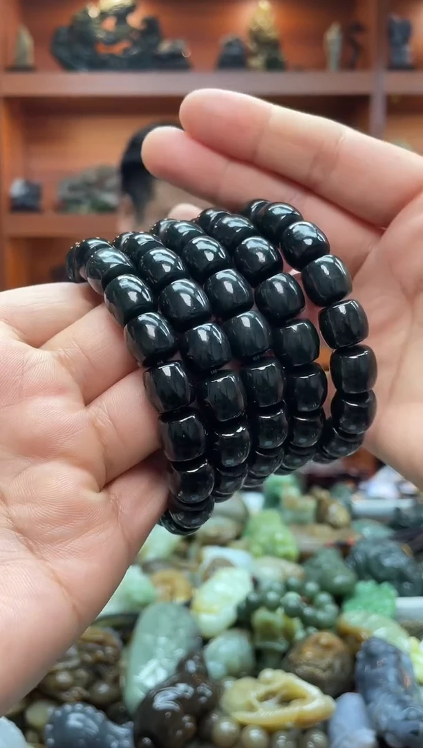未镶嵌手串和田玉12 拍一发一 多样性发货