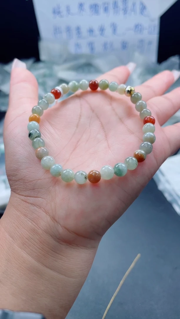 未镶嵌戒指翡翠珠串