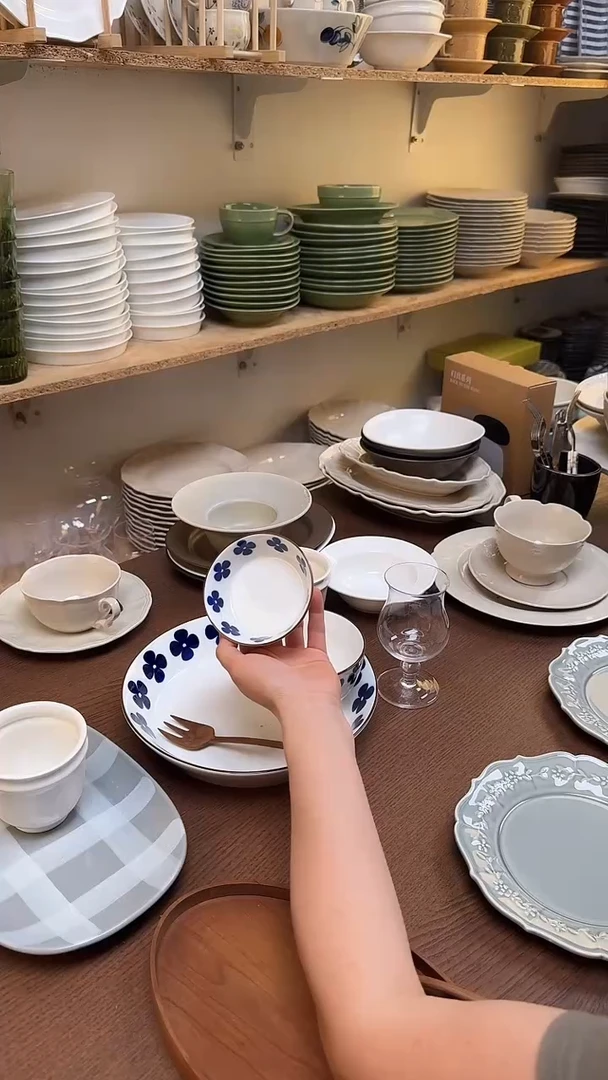 大野乐蓝花小调料碟