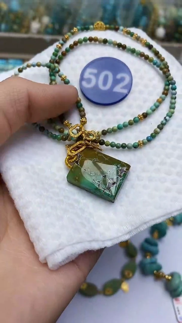 【闪购商品】绿松石项链银S925镶嵌502