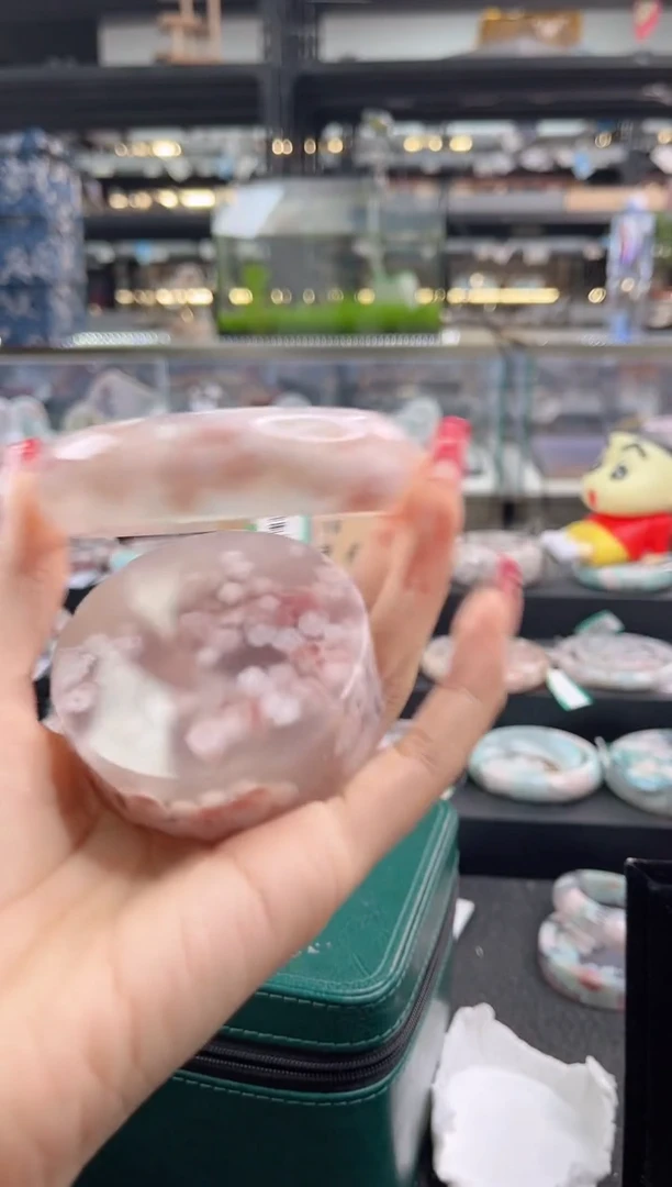 未镶嵌手镯石英质玉六*六圈口（赠品镯心）