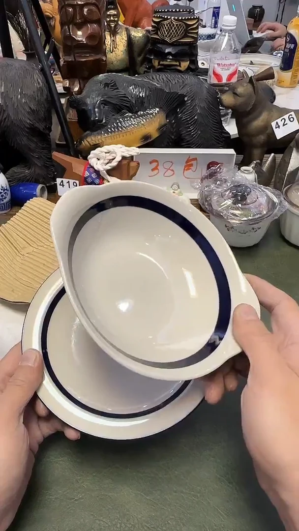 554····双耳碗加盘