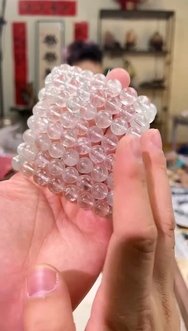 水晶手链未镶嵌11mm+绿水晶（多样性发一）