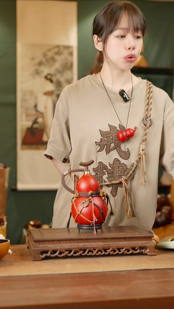 163号精品天然大漆酒葫芦一物一拍~