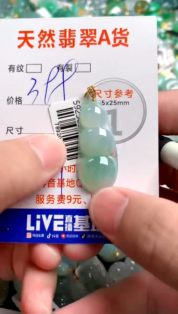 翡翠18K金镶嵌颈饰0214141308