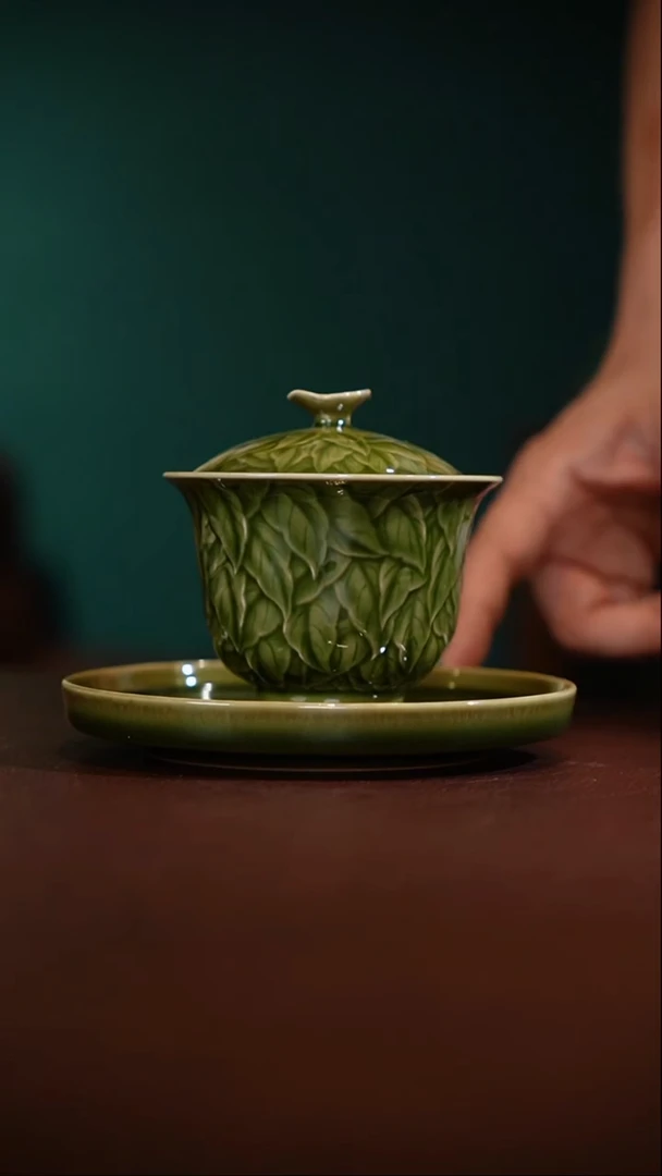 15-10千叶马蹄三才（老釉梅子青 归无）