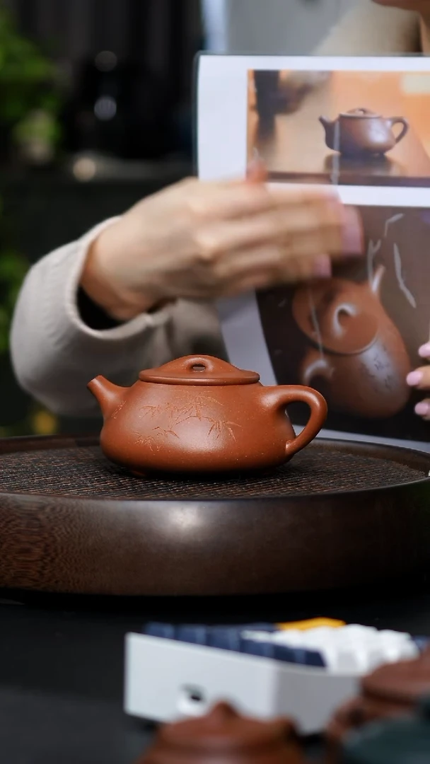 用**缘JCY-0390景舟石瓢（顾景舟原件复刻）-底槽清-320cc