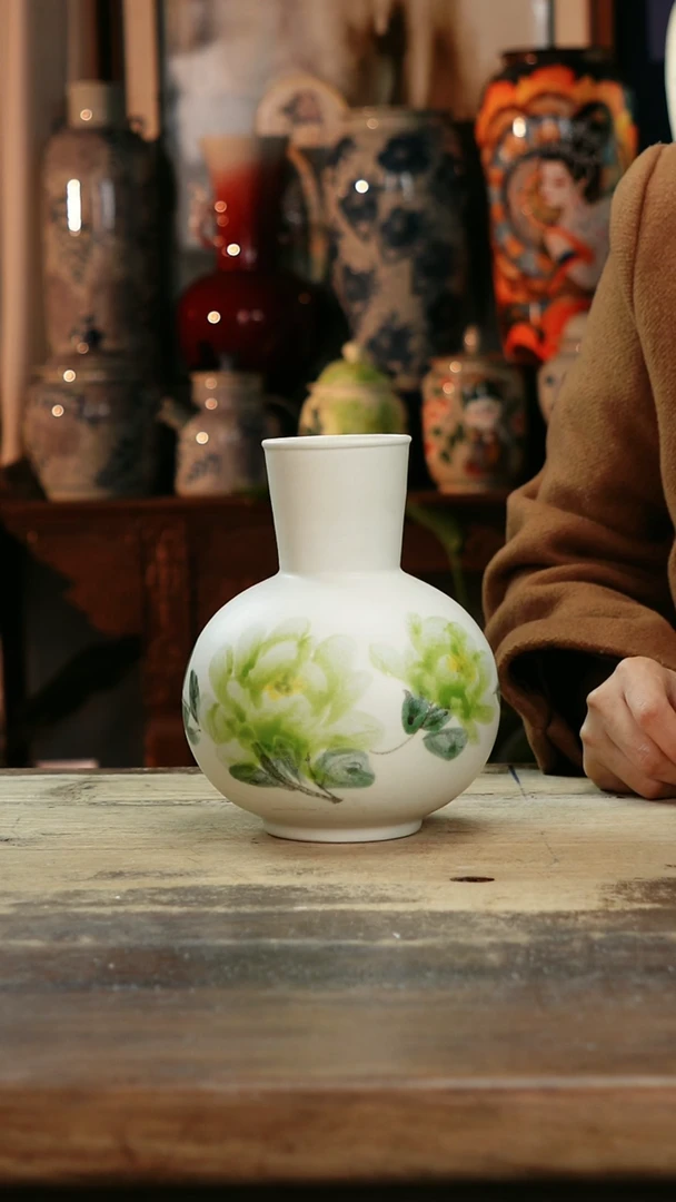 【闪购商品】瓷片景德镇纯手工釉下彩精品花瓶