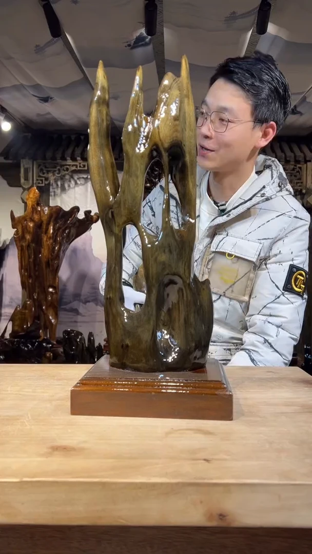 【闪购商品】金丝楠金丝楠小叶桢楠摆件52-21-18