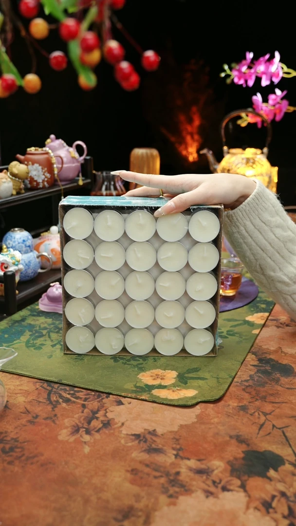 【闪购商品】植物蜡烛4小时100颗茶蜡烛