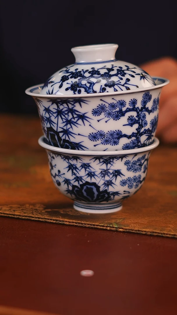 宝****腿景德镇手工手绘茶器小