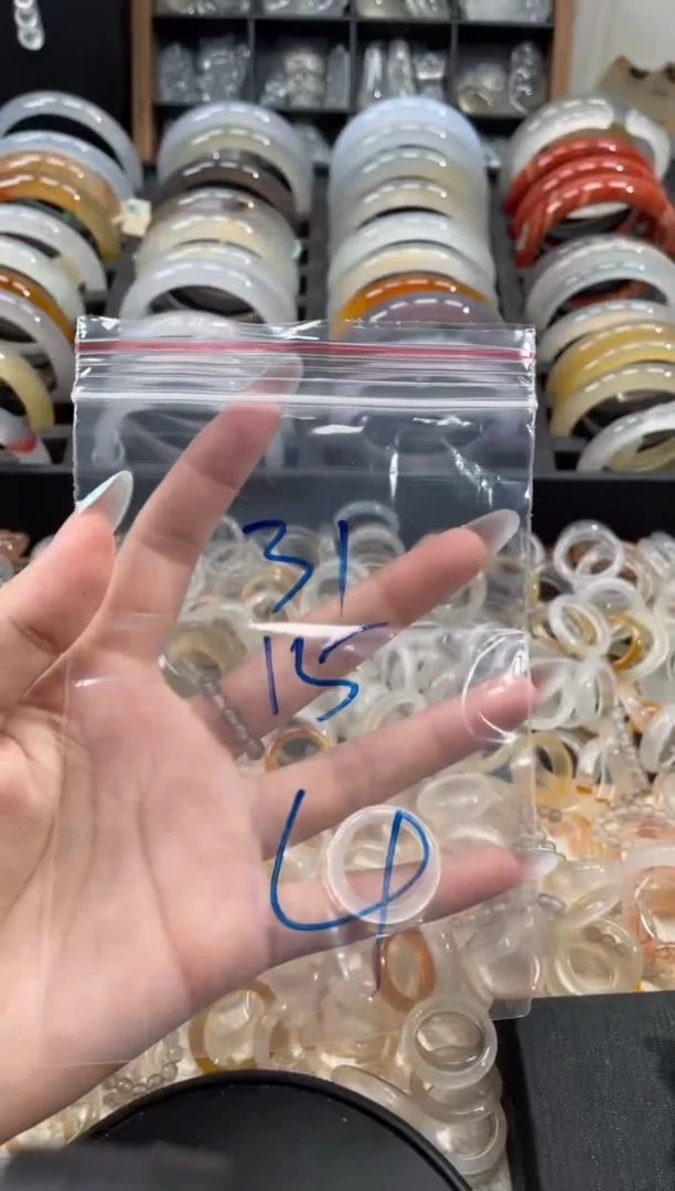 玛瑙/玉髓戒圈未镶嵌31
