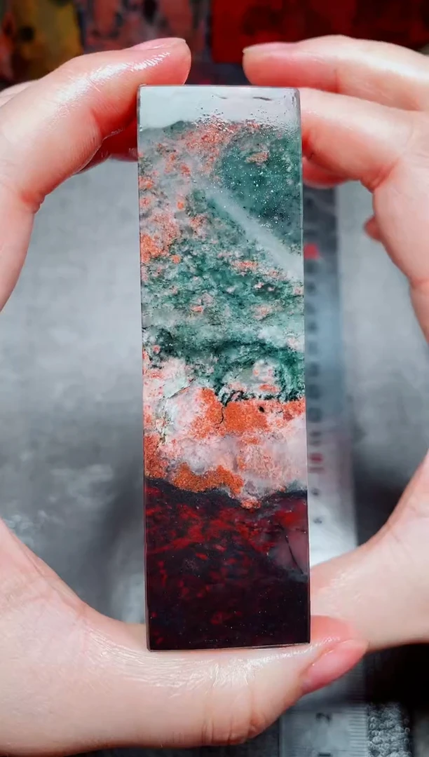 桂林鸡血玉素章3.0左右22