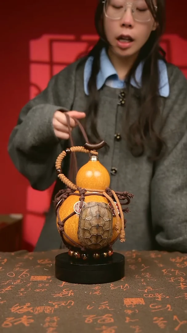 大漆葫芦水壶/酒壶 一物一拍