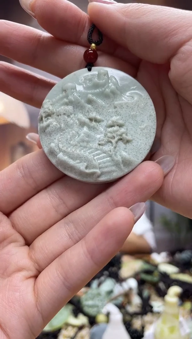 未镶嵌岫玉吊坠·