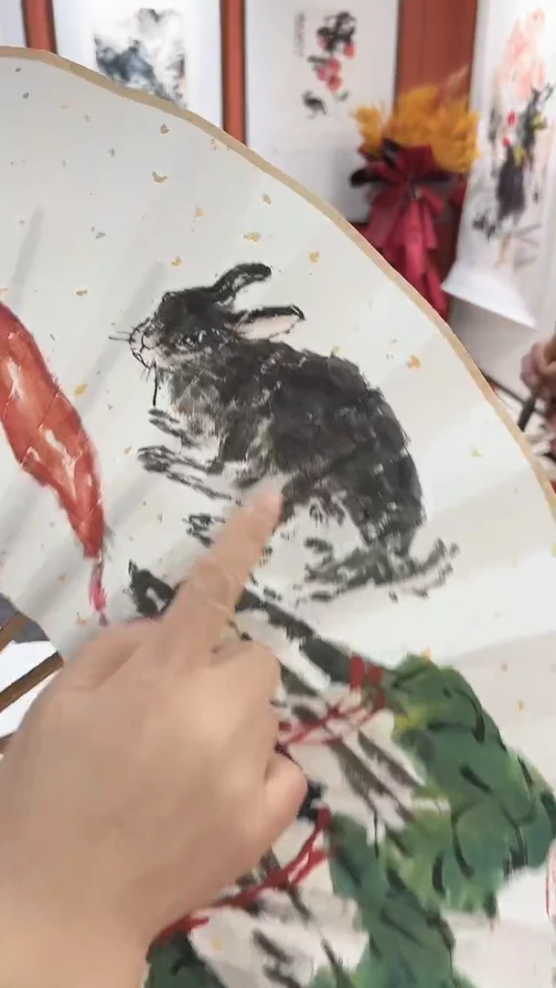 国画周大拙/国画/扇子