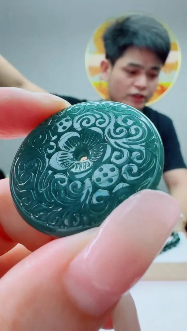 翡翠未镶嵌颈饰花扣多样性随机发其一