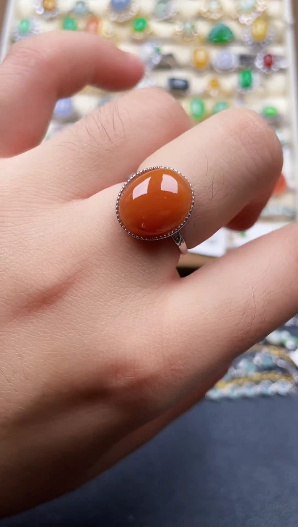 银S925镶嵌戒指翡翠27