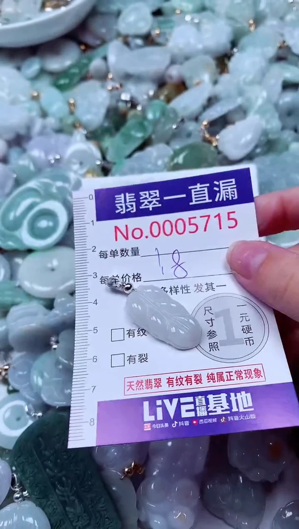 吊坠(不含链)未镶嵌翡翠5715