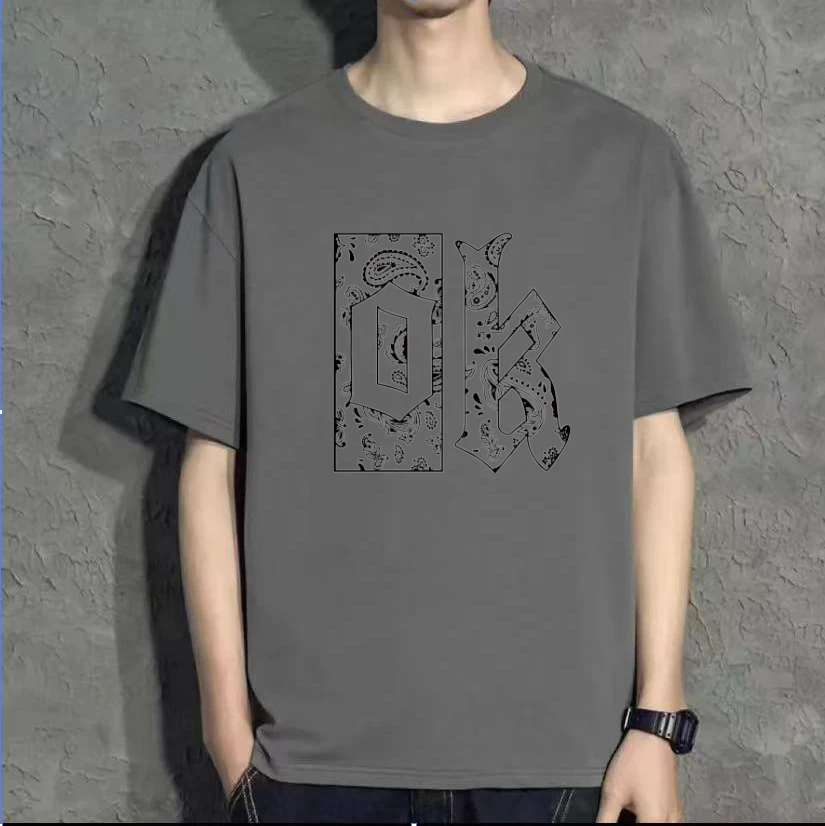 【2025年新款】100棉重磅新疆棉圆领T恤潮流时尚百搭短袖宽松简约